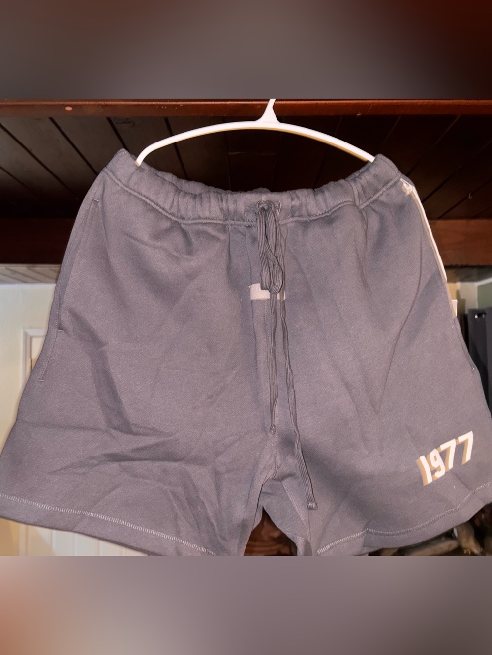 Fear of God Essentials Men Iron Sweat Shorts 1977